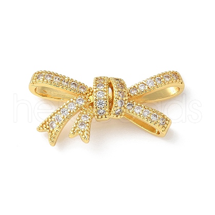 Brass Micro Pave Clear Cubic Zirconia Pendants KK-A236-12G-1