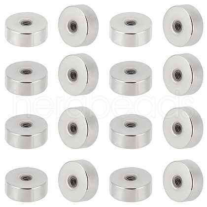Beebeecraft 50Pcs 304 Stainless Steel Ear Nuts STAS-BBC0005-86A-1