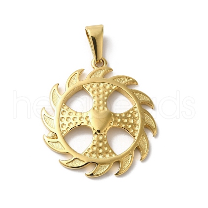 PVD Vacuum Plating 304 Stainless Steel Pendants STAS-B069-15G-1