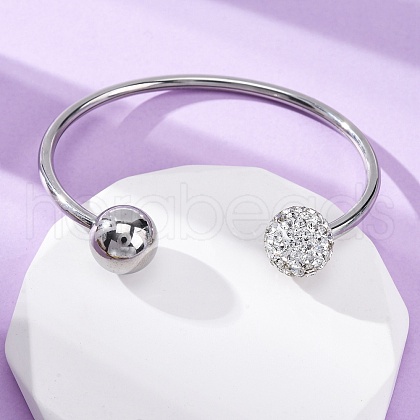 304 Stainless Steel Cuff Bangles BJEW-A036-05P-1
