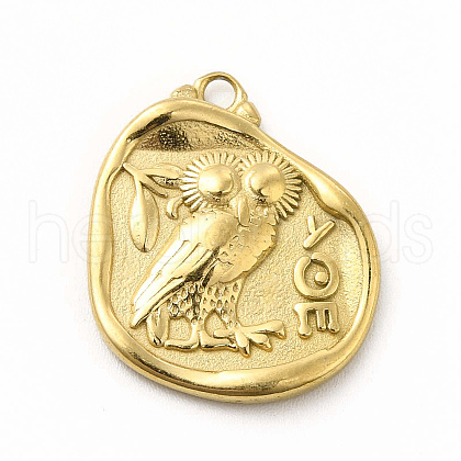 304 Stainless Steel Pendants STAS-M305-03G-1