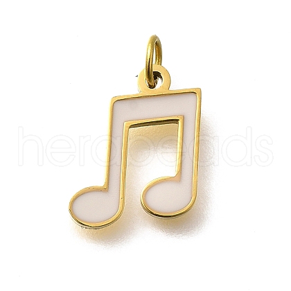 304 Stainless Steel Enamel Charms STAS-R153-15G-1