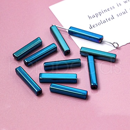 Electroplate Glass Beads GLAA-D024-01L-1