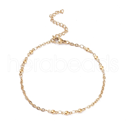 304 Stainless Steel Link Chain Bracelets BJEW-I295-08G-1