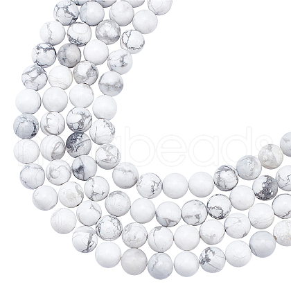 ARRICRAFT Natural Howlite Beads Strands G-AR0002-16-1