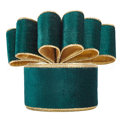 10 Yards Single Face Velvet Ribbons SRIB-WH0026-10A-1