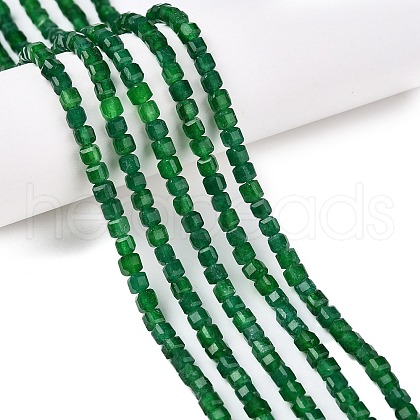 Dyed Natural White Jade Beads Strands G-T138-212-1
