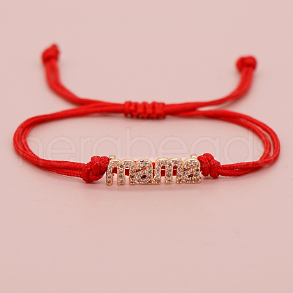 Mother's Day Bohemian Style Cotton Thread Braided Bracelets TU9556-1-1