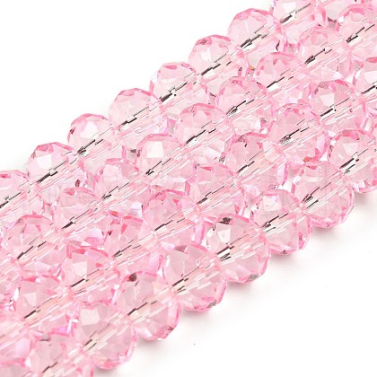 Transparent Baking Paint Glass Beads Strands X1-DGLA-A034-T8mm-D09-1