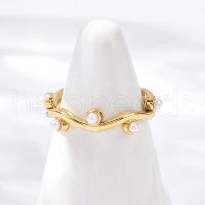 304 Stainless Steel Cuff Rings RJEW-S629-09G-A-1
