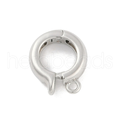 Rack Plating Brass Fold Over Clasps KK-A224-26B-P-1