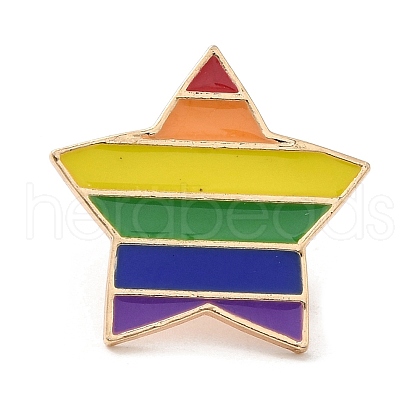 Pride Rainbow Theme Enamel Pins JEWB-G031-01P-1