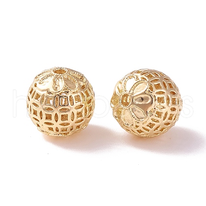 Brass Hollow Beads KK-P226-04CG-1