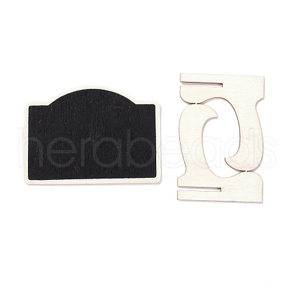 Arch Wooden Mini Chalkboard Signs AJEW-M035-07-1