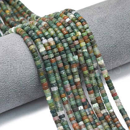 Natural Indian Agate Beads Strands G-P575-B02-4x2mm-1