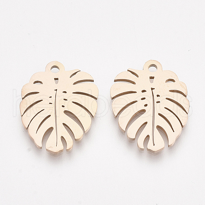 201 Stainless Steel Pendants STAS-T045-40RG-1