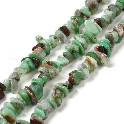 Natural Chrysoprase Beads Strands G-G0004-D01-B-1