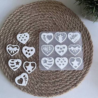 Valentine's Day Theme DIY Pendant Silicone Molds SIL-F016-03A-1