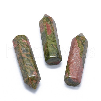 Natural Unakite Pointed Beads G-G795-02-15-1