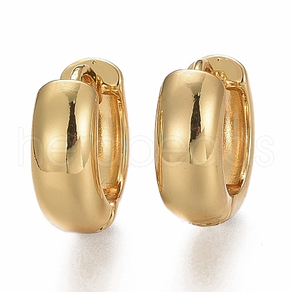 Brass Chunky Small Huggie Hoop Earrings for Women EJEW-SZ0001-45-1