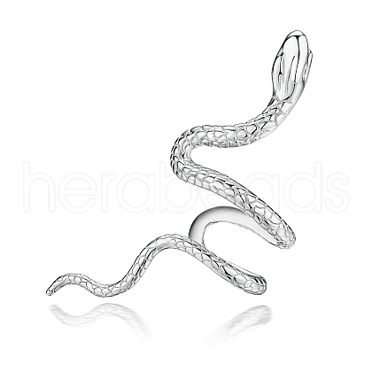 Fashionable S925 Silver Snake Ear Clip LU5013-1