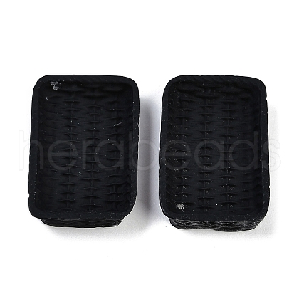 Rattan Basket Resin Cabochons RESI-Q014-07C-1