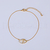 Brass Cable Chain Link Braceets IG5817-2