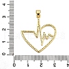 Brass Micro Pave Cubic Zirconia Pendants KK-K401-06B-G-3