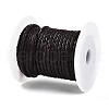 Braided Cowhide Leather Cord NWIR-N005-01B-3mm-2