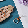 Gorgecraft 2Pcs Leather and Zinc Alloy Mobile Phone Finger Rings AJEW-GF0010-08B-3