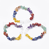 Natural Gemstone Stretch Bracelets G-S299-68-2