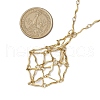 304 Stainless Steel Wavy Bar Link Chain Macrame Pouch Necklace Making NJEW-JN05064-03-2
