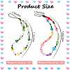 Gorgecraft 2 Styles Rainbow Resin Beaded Mobile Phone Lanyard Wrist Strap HJEW-GF0001-46-2
