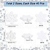 SUNNYCLUE 80Pcs 4 Styles Christmas Theme Resin Cabochons RESI-SC0003-42-2