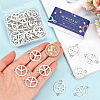 SUNNYCLUE 50Pcs Tibetan Style Alloy Connector Charms TIBE-SC0009-41-3