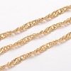 Ion Plating(IP) 304 Stainless Steel Singapore Chains X-CHS-K004-14G-0.3mm-1