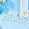 Transparent Acrylic Slant Back Necklace Display Stands EDIS-WH0022-04B-3