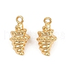Ocean Theme Brass Charms KK-F902-07C-G-1