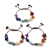 Adjustable Natural Chakra Gemstone Braided Bead Bracelets for Women BJEW-U035-02H-4