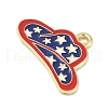 Independence Day Alloy Enamel Pandants FIND-M083-05Q-G-2