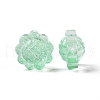 Transparent Spray Painted Glass Beads GLAA-I050-06E-3