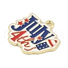 Independence Day Alloy Enamel Pandants FIND-M083-05C-G-2