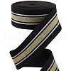Gorgecraft 4.7 Yards Flat Polyester Striped Elastic Wide Band OCOR-GF0003-86B-1