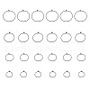 24Pcs 4 Size 316L Surgical Stainless Steel Hoop Earring Findings X1-STAS-ZZ0001-03EB-3