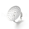 Non-Tarnish 304 Stainless Steel Sieve Ring Settings X-STAS-K278-06B-P-1