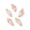 Flower Acrylic Charms PALLOY-JF03588-05-1