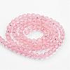 Transparent Glass Bead Strands GLAA-G013-8mm-87-2