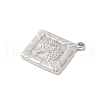 304 Stainless Steel Pendants STAS-L022-041P-2