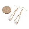 Mother's Day Jewellery Natural Cultured Freshwater Pearl Dangle Earrings EJEW-JE05936-02-3