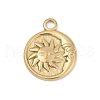 304 Stainless Steel Pendants STAS-D366-01G-G-1